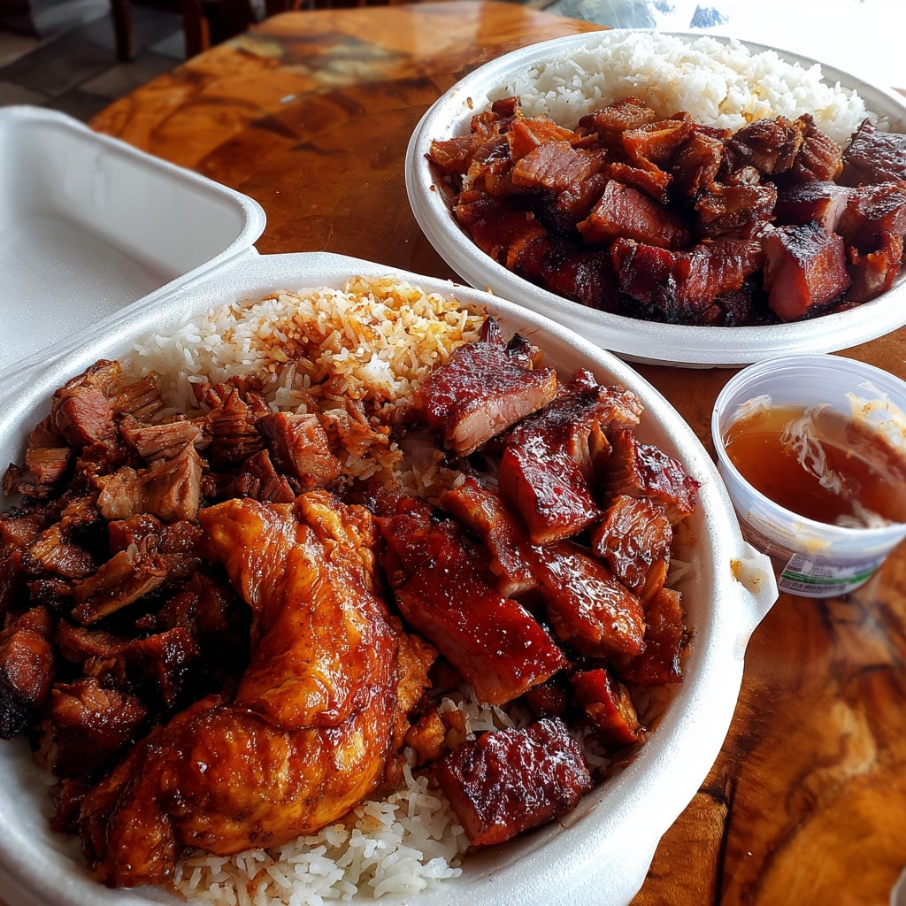 2 Marmitex Grande Com Churrasco